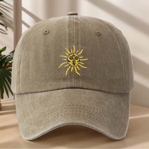 Boho Golden Sun Hat Dark Gray New Adjustable